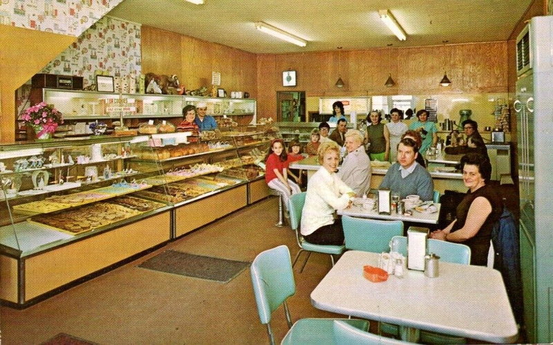 OLearys Bakery - Vintage Postcard (newer photo)